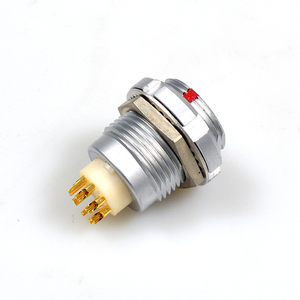 Conector Circular Hembra de Alta Calidad <span class=keywords><strong>Serie</strong></span> ECG 0B de 2-9 Pines, Tipo Push-Pull |   Grado Médico Confiable - Product Image 1