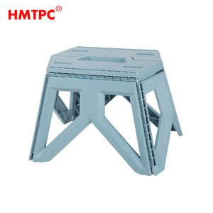 Hmtpc Plastic <b>Folding</b> <b>Stool</b> 27x34.5x24 Cm Portable Outdoor Camping Chair Square Shape Lightweight Durable For Adults And Kids - Product Image 4
