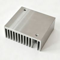 Disipador de Calor de Aluminio Procesado por CNC Personalizado, 50 (Ancho) * 20 (Alto) * 45 (Largo) mm, Disipador de Calor para Chip IC PCB