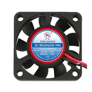 Düşük gürültü ile fabrika Fan yüksek CFM yüksek hız 4020 Dc eksenel Fan 40mm 4*4*2cm körükler su geçirmez soğutma fanı