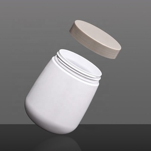 Mới đến Trắng <span class=keywords><strong>250ml</strong></span> Pet nhựa mặt Kem Jar với vít nắp hình dạng độc đáo màu trắng nhựa mắt Kem tóc Gel <span class=keywords><strong>container</strong></span> - Product Image 2