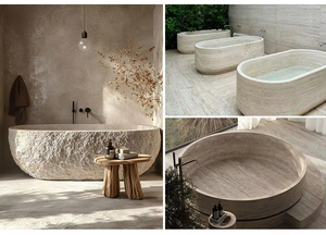 Shinestone <strong>Cloud</strong> Emerald Jade Natural Stone Bathtub Custom Designer Modern Bath <strong>Tub</strong> Elegant Bathroom Furniture High End - Product Image 5