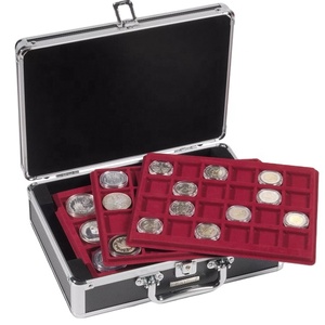 Custodia per faro 72 con presentazione di monete vuota in alluminio per la raccolta di monete - Product Image 1