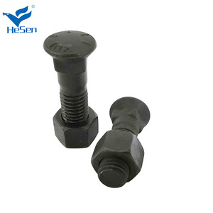 Perno y Tuerca para Cuchilla de Bulldozer 4F3657 Grado 12.9, Perno de Arado con Tuerca - Product Image 3