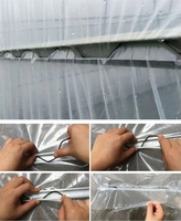 Fil de fer zigzag en PE de haute qualité, petit, pour film de serre en plastique, monocouche, facile à assembler, accessoires agricoles