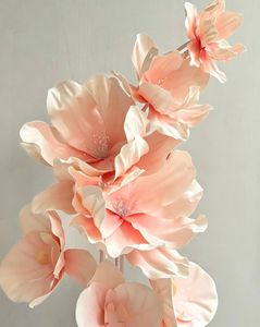 Flores Gigantes Hechas a Mano de Durazno, Cerezo y Magnolia, Ideales para Decoración de Ventanas de Bodas, Personalización de Fábrica - Product Image 3