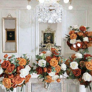 Vente <span class=keywords><strong>en</strong></span> gros de petites boules de fleurs <span class=keywords><strong>en</strong></span> soie faites à la main, diamètre 35 cm, pour mariage, fête des mères, centre de table, décoration - Product Image 3