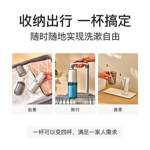 Portable Travel Mouthwash Cup 101-200ml Foldable Sealed Waterproof Transparent Wash Cup For Business Trip Toothbrush Storage - Product Image 4
