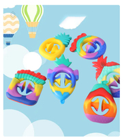 Rainbow Snapper Fidget Toy Grip Grab Squeeze Toy pour enfants et adultes Stress Anxiété Soulagement Snap