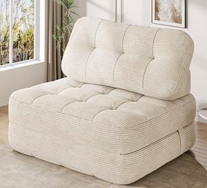 Cina appartamento minimalista Home Cinema soffice ufficio piccolo facile cura bouclé compatto divano letto singolo poltrona confezionata sottovuoto - Product Image 1