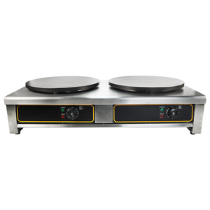 Machine à crêpe électrique <span class=keywords><strong>professionnelle</strong></span>, v, française, <span class=keywords><strong>double</strong></span> plaque - Product Image 1