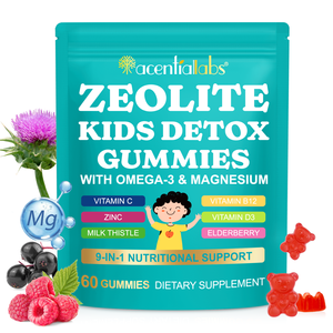 Acentiallabs Gummies Détox pour Enfants à la Zéolite pour le Soutien Osseux et Musculaire, Santé et Fonction Osseuse et Musculaire - Product Image 1