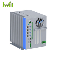 Ordinateur industriel robuste embarqué Intel Core i3/i5/i7 de 12e, 13e et 14e génération avec IA Edge, 1*PCIE X16, 2*PCIE X8 et boîtier d'extension