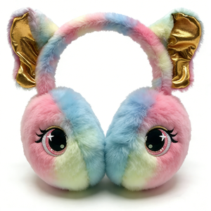 Couvre-oreilles doux et moelleux personnalisés, coupe-vent, pour filles, enfants, cosplay, fête et temps froid - Product Image 4