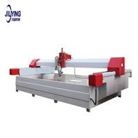 Prix bon marché 5 axes jet d'eau céramique carrelage Quartz granit marbre pierre verre bureau CNC Jet d'eau découpeuse