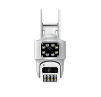 Caméra de sécurité intérieure WiFi à double objectif PIX-LINK 2.4G 2MP HD avec stockage, vision à distance, audio bidirectionnel et suivi de mouvement