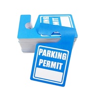 Impression personnalisée de permis de stationnement en PVC de haute qualité, étiquettes suspendues, autocollants, cartes de stationnement temporaires, porte-cartes, prospectus et porte-clés