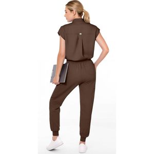 Uniformes Médicos FOXA para Mujer, Top Moderno sin Mangas, Pantalones Jogger con 8 Bolsillos, Tejido Suave, Ropa de Hospital para Enfermeras - Product Image 2