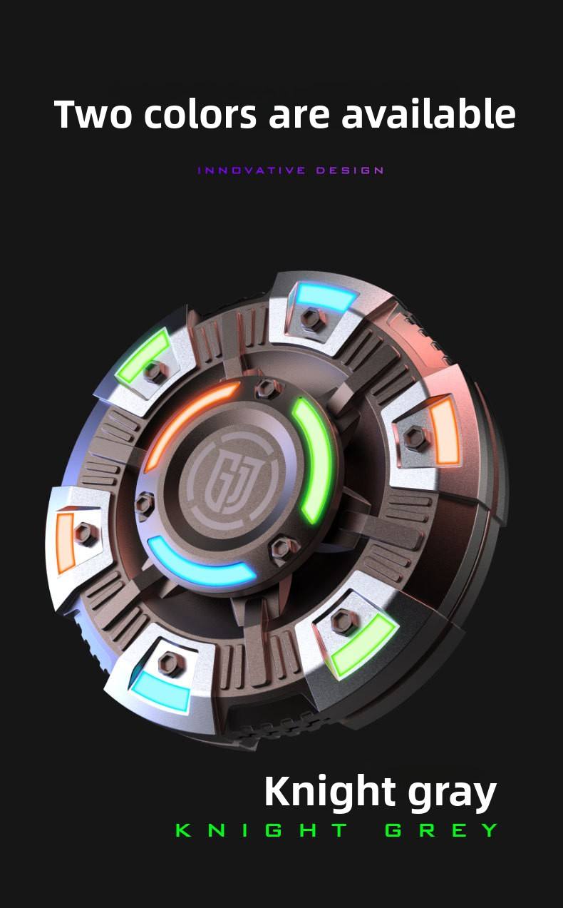 Stress Pressure Anxiety Relief Fidget Spinner Metal Finger Hand Toy Luminous Light 14 Years & up