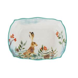 Ensemble de vaisselle en céramique Forest Story, série cerf, saladier, plat à soupe, plat à riz au four - Product Image 3