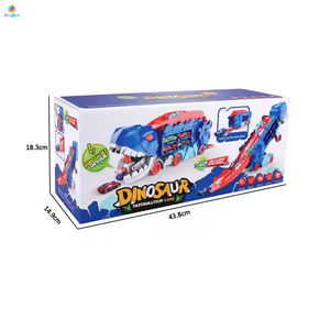 Vente chaude 2-en-1 Convertible Dinosaure Camion De Stockage Moulé Sous Pression En Métal Voiture Transformer Stomping <span class=keywords><strong>T</strong></span>-<span class=keywords><strong>Rex</strong></span> Coulissant Course Jouet Véhicule - Product Image 6