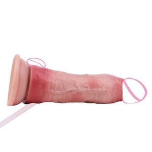 Squirting <b>Dildos</b> Dual Layer Soft Silicone Lifelike Anal Plug Ejaculation Cock Penis Vagina Anal Pleasure Masturbator Sex Toy - Product Image 4