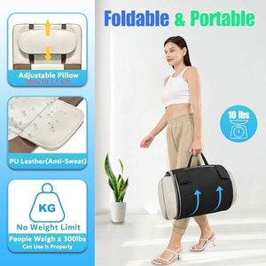 Colchón de masaje de cuerpo completo estiramiento 3D tracción <span class=keywords><strong>Lumbar</strong></span> calefacción trasera 4 Modos 3 intensidades/niveles de calor función Musical de cuero PU - Product Image 5