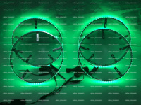 15 "17" 4PCS Anneau de roue Lumière la plus brillante Jante de roue Lumières 2-Row LED RGB Chasing Car Wheel Light