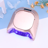 Lampe à ongles UV LED rechargeable sans fil professionnelle 86W, robuste, pour usage en salon, avec intérieur finition miroir