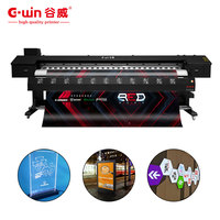 Printer Inkjet Eco Solvent Otomatis GW3200 3.2m 10ft Murah Baru dengan Print Head Xp600 untuk Signage Iklan