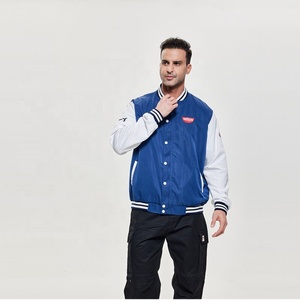 เสื้อแจ็กเก็ตทีมโรงเรียนแบบสั่งทำสำหรับร้านอาหารฟาสต์ฟู้ดซูเปอร์มาร์เก็ตร้านเสริมสวยเครื่องแบบบริกรทำงานเบสบอล - Product Image 4