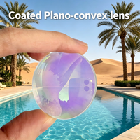K9 Optical Plano Convex Lens Dia 45mm Glass Lenses Fined Coated Multi Layer Source Factory for Telescope Camera Opt Instruments