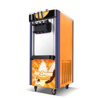 Nouvelle solution commerciale de vente au détail : machine à crème glacée mobile professionnelle en conteneur, avec lait aux fruits et eau, en acrylique