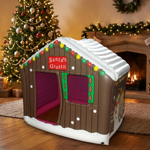 Diseño Convencional, Inflable de PVC Personalizado de Santa Claus, Soluciones Personalizadas, Decoraciones Navideñas Inflables para Exteriores con Nieve - Product Image 5