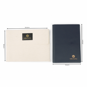 Corporate Gift Custom Logo Genuine Italian <b>Leather</b> <b>A5</b> <b>Notebook</b> <b>Cover</b> with Replaceable Spiral <b>Notebook</b> 200 Pages UV Printing - Product Image 5