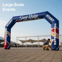 Arche gonflable publicitaire pour les agences de publicité, promotion de marque, portique pour les entreprises d'exposition et les organisateurs d'événements
