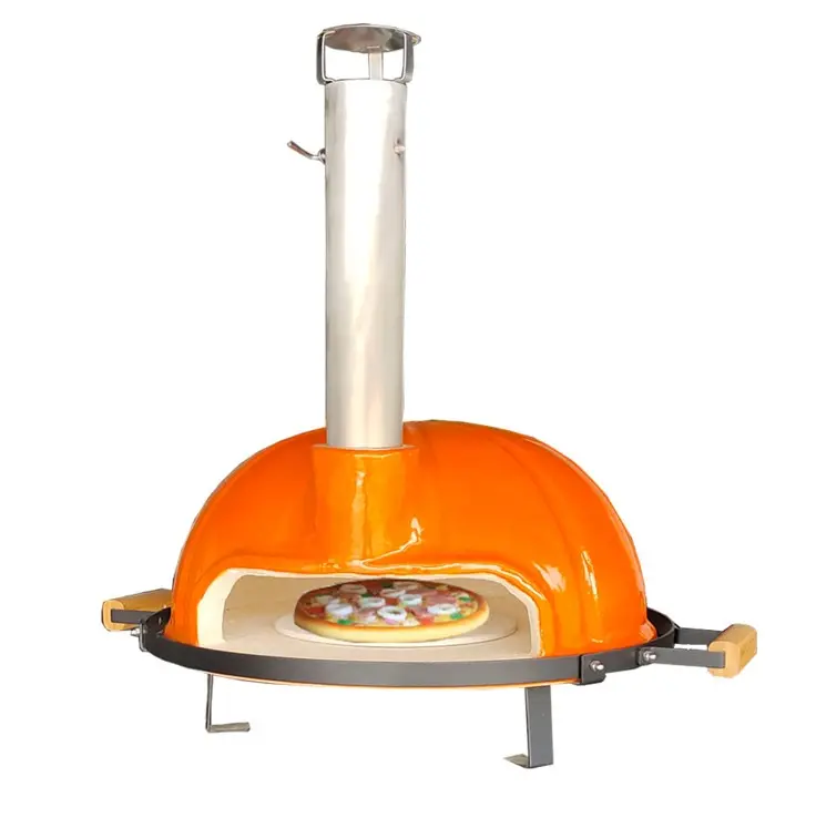 Üretici bağlantısız son tasarım açık pizza fırını ahşap çin tedarikçiden ateş