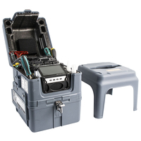 Máquina empalmadora de fibra óptica de gama alta, máquina empalmadora de fusión de alineación de núcleo de 6 motores, equipo OPM VFL para compatible con 3G 4G POE