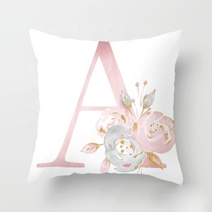 Ready Modern Home Hot Pink divano federa in stile nordico lettera federa fodera per cuscino alfabeto fornitore 1 pz - Product Image 5