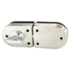 उच्च गुणवत्ता वाले आधुनिक वाणिज्यिक स्टेनलेस स्टील 201/304 फ्रेमलेस ग्लास डोर डबल स्विंग संयोजन लॉक सुरक्षा - Product Image 6