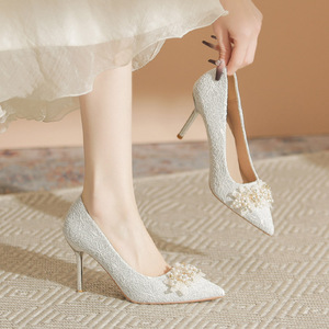 New Women High Heels Shoes Female PU Leather <strong>Pumps</strong> Sandals Sexy Party Office Lady Banquet Shoes Fashion Comfortable Simple - Product Image 3
