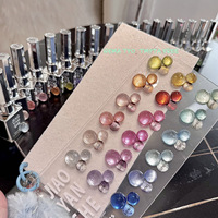 Kit de vernis à ongles gel UV effet œil de chat HEMA TPO sans TMPTA, personnalisable avec logo JIAO YAN SHE, ensemble de vernis à ongles gel rose nude naturel