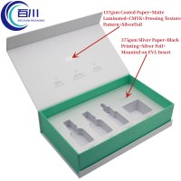 Caja de Regalo Magnética Rígida de Papel Vintage al por Mayor, Caja de Embalaje con Logotipo Impreso en Lámina Dorada para Perfumes, Aceites y Productos Cosméticos