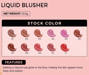 Fard à joues liquide pigmenté mat et éclatant, waterproof, végétalien et sans cruauté animale, pour maquillage féminin, pour fournisseurs de marques privées - Product Image 4