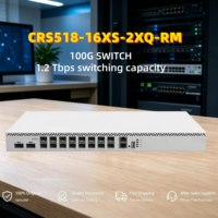 Penjualan Baru Asli CRS518-16XS-2XQ-RM POE Network Switch Kapasitas 420Gbps CPU QCA9531 Kecepatan Transmisi 10/100/1000Mbps