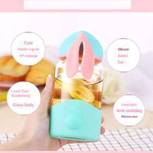 Petit Gobelet en Verre Créatif <span class=keywords><strong>Lapin</strong></span> pour Publicité, Logo Imprimé, Événement d'Ouverture, Cadeau Promotionnel de Scan de Code QR, Vaisselle - Product Image 2