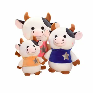 Kawaii đồ chơi động vật sang trọng phong cách phim hoạt hình nhồi ít bò cho bé