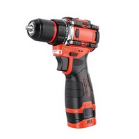 Perceuse électrique sans fil 16V à batterie au lithium, 20mm, pour bricolage, 1250 tr/min, couple 320W max, accessoires et outil clé inclus