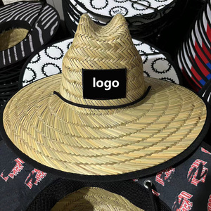 Sombrero de Paja Estilo Salvavidas de Verano para el Sol al por Mayor con Parche de Logotipo Personalizado para Surf y Playa - Product Image 6