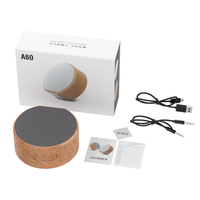 Mini-enceintes portables sans fil A60 personnalisées avec subwoofer, impression UV, promotionnelles, personnalisables, basses puissantes, très demandées